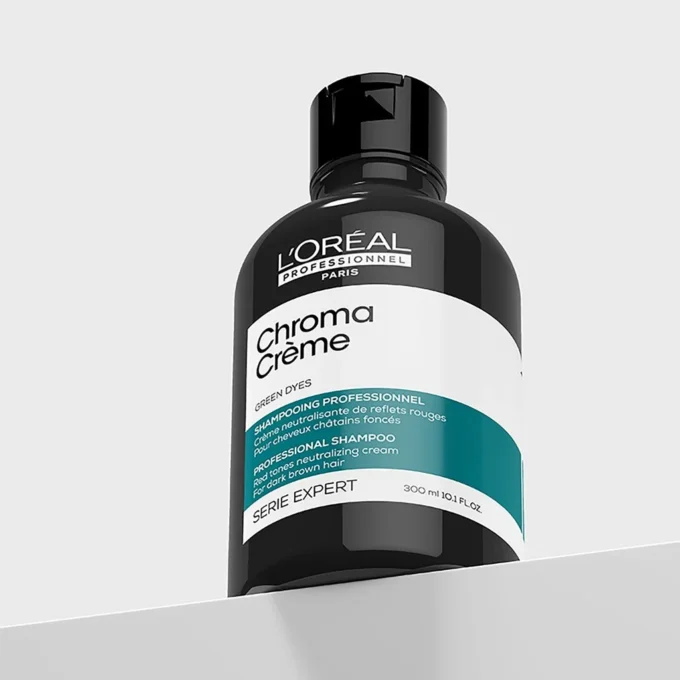 L'Oreal Professional Série Expert Chroma Creme Green Shampoo 300ml - Image 3